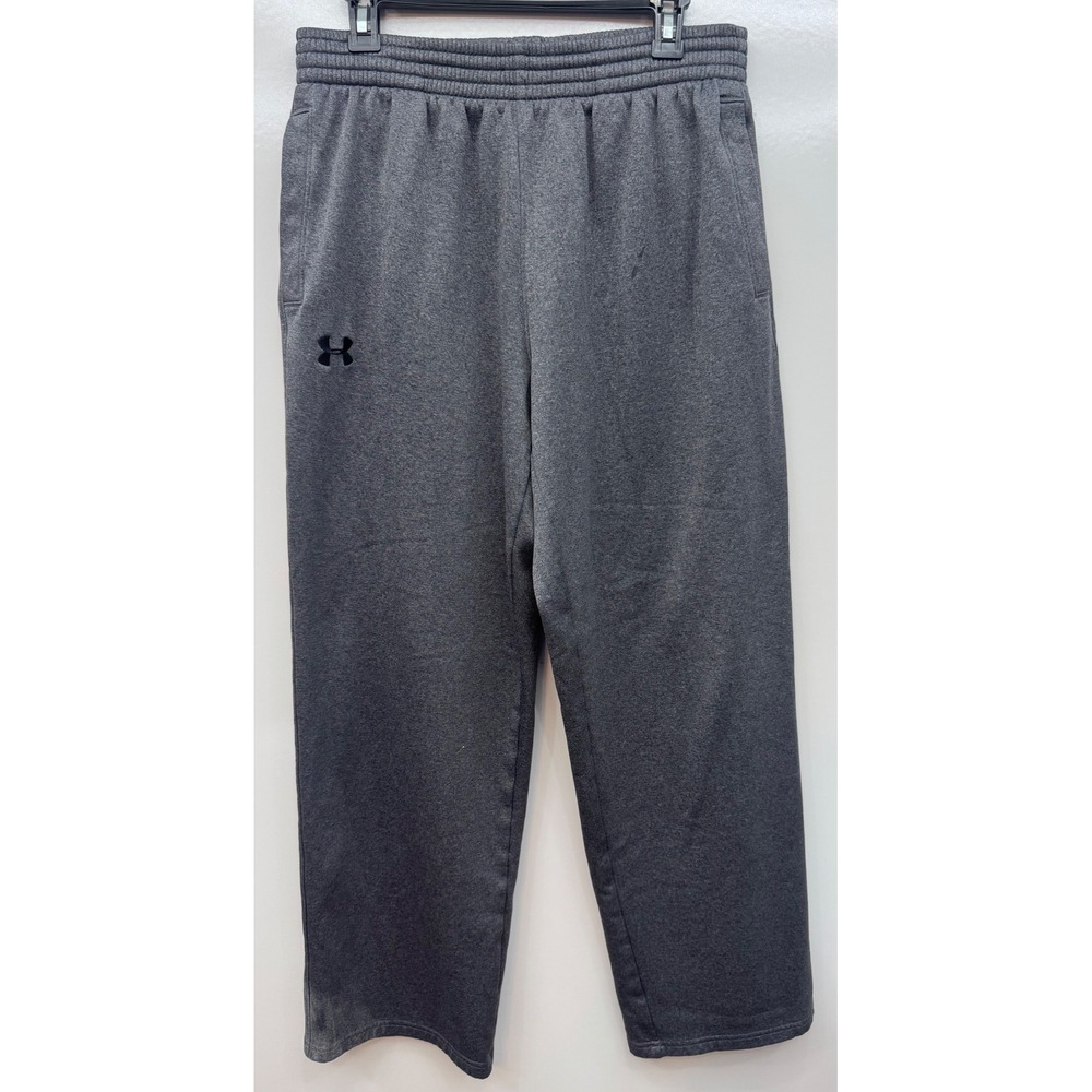 Under‎ Armour ColdGear Loose Fit Fleece Sweatpants Gray Men's Large LG 207386